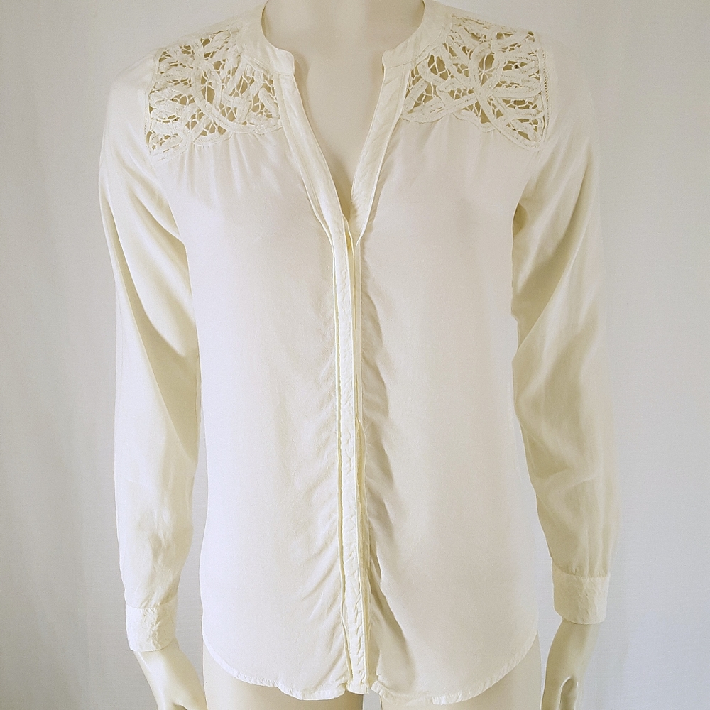 Ann Taylor | Battenburg Button Down Top